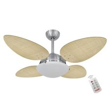 Ventilador Volare P Palmae Natural 220V E Controle Remoto