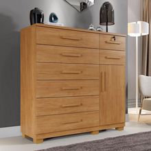 Cômoda New Vitoria 8 Gavetas Com Sapateira - Benetil Cinamomo