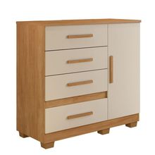 Cômoda New Florença 4 Gavetas 1 Porta Com Sapateira -benetil Cinamomo Off