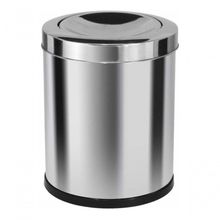 Lixeira Com Tampa Meia Esfera Meia Esfera 13,5l Inox
