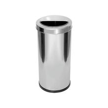 Lixeira Inox 22 Litros Com Aro Meia Lua