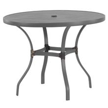 Mesa Com Tampo Ripado Alumínio Para Cozinha Trama Original Cinza