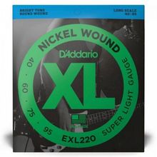 Encordoamento Baixo 4 Cordas .040-.095 Xl Nickel Exl220 D Addario [f002]