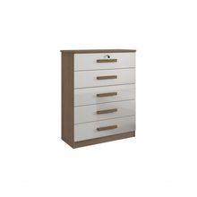 Cômoda Ipanema 5 Gavetas - D Doro Castanho/off White