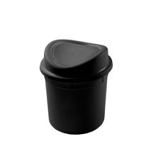 Lixeira Basculante 12 Litros Plasvale Preto