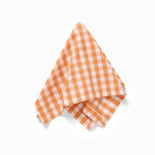 Guardanapo Copa E Cia Xadrez Laranja