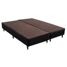 Base Sommier Linho Preto Queen (158x198x23) - Ortobom