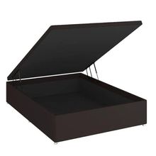 Base Baú Camurça Marrom Super King (193x203x39) - Ortobom