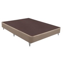 Base Sommier Linho Bege Casal (138x188x23) - Ortobom