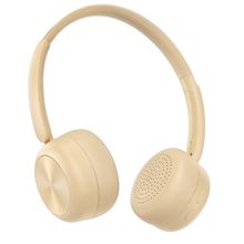 Fone De Ouvido On-ear Bluetooth Pei-hs01 Bege – Som Imersivo Com Estilo E Conforto