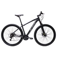 Bicicleta Aro 29 Ksw Bike Alumínio Câmbios Shimano 21 Marchas Preto Fos -ad Prata 17