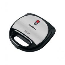 Sanduicheira E Grill Britania Crome Inox Preta 220V