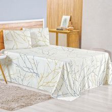 Jogo De Lençol Lidian King 3 Peças Hiperpercal Estampado 180 Fios - Gallys - 100% Poliéster