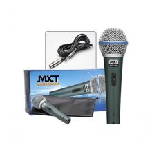 Microfone Mxt Dinamico Pro Bt-58a Metal Com Fio 4.5...