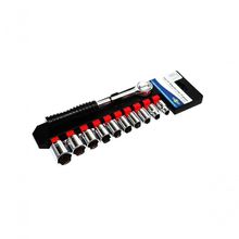 Jogo De Soquetes Com Catraca Brasfort 3-8 Catraca 11 Pecas