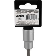 Soquete Multidentado Encaixe 1-2'' 6mm Curto Crv Vonder