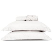 Jogo De Lençol Queen Slim Percal 200 Fios 3 Peças - Branco