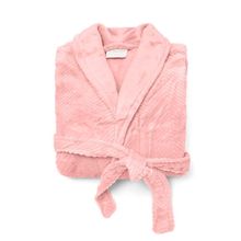 Roupão Buettner Feminino Microfibra Jacquard 100% Poliéster Adele Gola Xale Tamanho(m) Rose