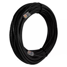 Cabo De Rede Cat 5e Mpt Interno E Externo 30 Metros U/utp 4p X 24awg | Preto Com Conectores
