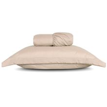 Jogo De Lençol Solteiro Slim Percal 200 Fios 2 Peças - Bege