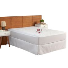 Protetor De Colchão Matelado Impermeável King 1 Peça 100% Poliéster - Branco