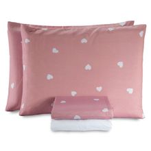 Jogo De Lençol Queen Essencialle 150 Fios 4 Peças - Corações