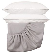 Jogo De Lençol Casal Padrão Linea Percal 200 Fios 3 Peças - Cinza