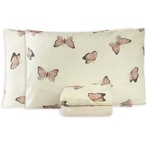 Jogo De Lençol Casal Padrão Essencialle 150 Fios 4 Peças - Borboletas