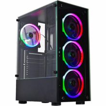 Gabinete Gamer Kmex Cg-10w5 Led 3 Fans