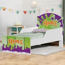 Cama Infantil Tick Slime Menino Com Colchão