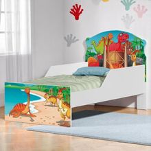 Cama Infantil Tick Jurassic Dinossauros Com Colchão
