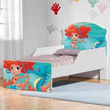 Cama Infantil Tick Sereia No Mar