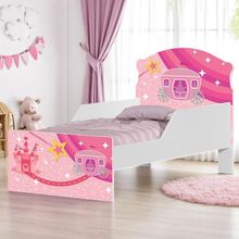Cama Infantil Tick Carruagem Princesa Rosa