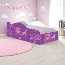 Cama Infantil Glow Carruagem De Princesa Com Colchão
