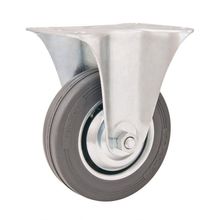 Rodizio Fixo 3 Leve 40kg Núcleo Chapa Borracha Cinza Vonder