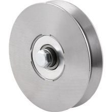 Roldana Para Portão 4 Tipo V Em Aço Polido Vonder