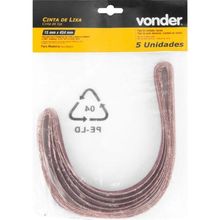 Cinta Lixa 15x454mm G120 Com 05 Peças Vonder