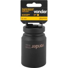 Soquete Sextavado Impacto Longo Enc 1" 41mm Aço Cromo Vonder