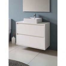 Gabinete Para Banheiro Com Cuba 80cm Mdf Branco Dubai - On Móveis