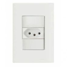 Conjunto 4x2 1 Tomada 2p+t 20 A 250 V Tramontina Giz Branco