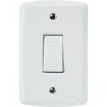 Interruptor Simples 10a 250v Conjunto 4x2 Tramontina Lux2 Branco