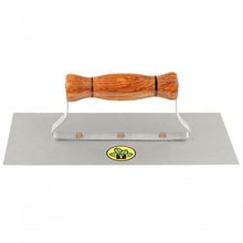 Desempenadeira Metálica De Base Lisa Tramontina Sem Dentes Com Cabo De Madeira