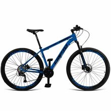 Bicicleta Aro 29 Cripto 18v Absolute Hidráulica Trava E K7 - 21" Azul Hunter-preto