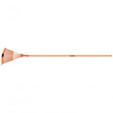 Vassoura Regulável Tramontina Em Aço Com 22 Dentes Tipo Palheta E Cabo De Madeira 120cm