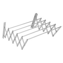 Varal De Parede Sanfonado Retratil Suporte Roupas Toalha Multiuso Lavanderia Apartamento Reforçado Branco