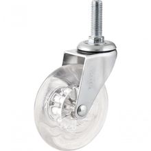 Rodizio Giratório 3'' 55kg Poliuretano Pino Rosca Vonder