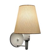 Arandela Cone Md-2013 Branco C- Inter Liga E Desl Cúpula Em Tecido Algodão Crú - Bivolt