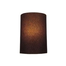 Arandela Meia Cana Retro Md-2003 Cúpula Em Tecido 25-18x10cm Café - Bivolt