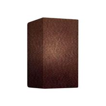 Arandela Retangular Retro Vivare Md-2002 Cúpula Em Tecido 25-16x10cm - Bivolt Café 127-220v