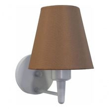 Arandela Parede Vivare Md-2004 Cinza Cúpula Em Tecido - Bivolt Cinza-caqui 127-220v